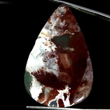 28.40Cts Natural Fine Aqua Chalcedony Pear Cabochon Gemstone 24X39X4MM