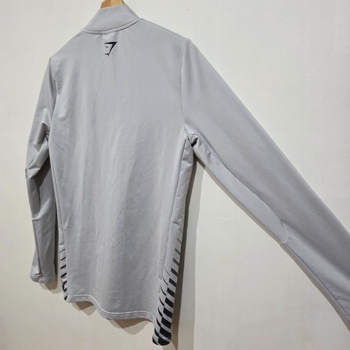 Gymshark Jacket AUS S/10 US6 Grey Long Sleeve Mock Neck 1/4 Zip - Picture 6 of 8
