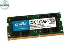 Crucial 16GB DDR4 3200 MHz PC4-25600 SODIMM Memory RAM 1x CT16G4SFRA32A 