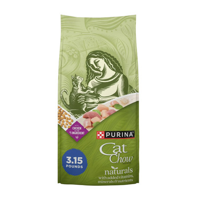 Purina Cat Chow Naturals, Indoor Dry Cat Food, Chicken & Turkey, 3.15 lb Bag