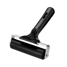 1Pc Rubber Roller Brayer,Printmaking Ink Print Brush Tool (Black 4")
