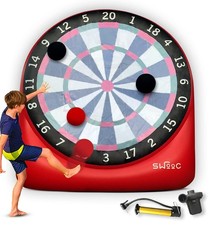 SWOOC Games - Inflatable Giant Kick Darts (15+ Ways to Play) - Jumbo Soccer D...