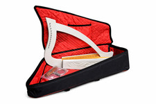 Children's Celtic Harp 12 strings with Bag, Tuning key and extra strings White