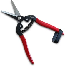 K7A Straight Pruning Shears with Carbon Steel Blades, Florist Scissors