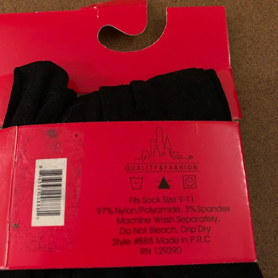 LA Moda женщин носок размер 9-11 черный колена брюки носки 1 пара новый с Ярлыками - Изображение 4 из 4
