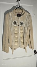 Vintage Fringe Beaded Western Blazer