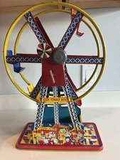 Vintage “The Giant Ride” Working Wind Up Ferris Wheel