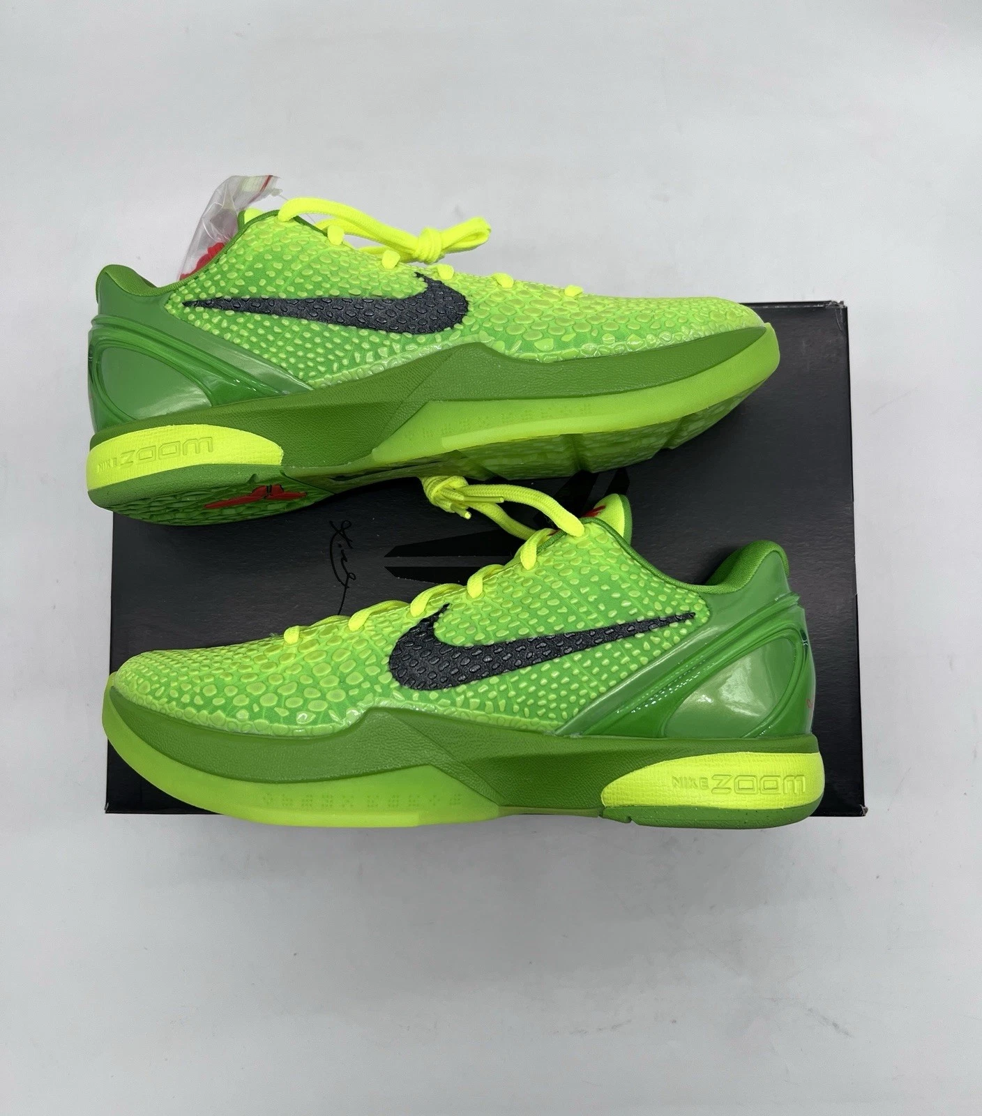 Size 9 - Nike Kobe 6 Protro Grinch Green Apple (2020) KB 24 8 VI NEW Crimson