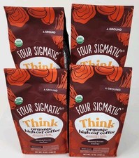 Four Sigmatic "Think" Organic Ground Mushroom Coffee Lions Mane 4 BAGS FREESHIP