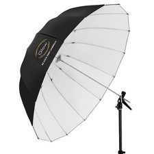 Glow Easy Lock Large Deep White Fiberglass Umbrella 51" 