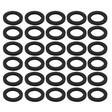 30Pc Black Rubber Round Flat Washer Assortment Size 20x30x3mm Flat Washer