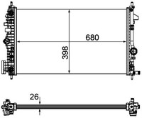 Mahle KüHler, MotorküHlung Cr 1103 000P FüR Chevrolet Opel Saab