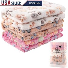 Pet Fleece Blanket Set Soft Cozy Dog Cat Throw Bed Mat Washable Warm Cover New