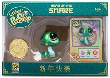 SDCC 2025 UCC Littlest Pet Shop Year of the Snake Green Figure Code  Coin LE