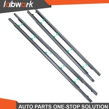 Labwork Outer Window Weatherstrip Sweep Belts 4pcs Chrome For Cr-v Crv 2012-2016