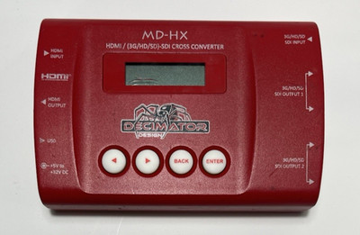 Decimator Design MD-HX HDMI/SDI/USB Cross Converter | Tested & Working!