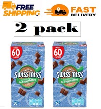  2 pack Swiss Miss Milk Chocolate No Sugar Added Hot Cocoa Mix, 60 ct.