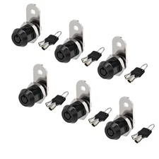 6 Pack RV Storage Locks 5/8" Cabinet Locks with Keys RV Cam Lock Keyed Alike ...