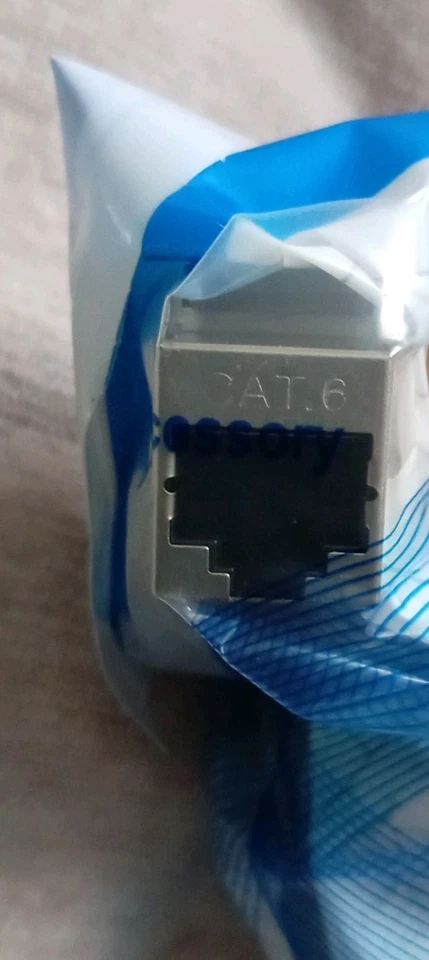 47x RJ45 Keystone Jack Wall End Plug Cat 6 Ethernet LAN Network Module Adapter - Image 3 of 4