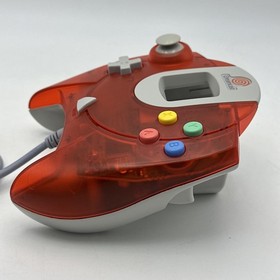 Sega Dreamcast Controller (HKT-7700) OEM Clear Red TESTED - WORKING - CLEAN