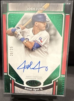 2024 Topps Tier One Advanced Stat Autograph Josh Jung Rangers #ASA-JJ /25