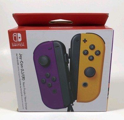 Nintendo Switch Joy-Con Pair, Neon Purple and Neon Orange -NEW- Ships TODAY!