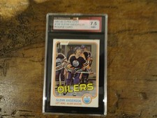 1981-82 OPC #108 Glenn Anderson Rookie card Graded 7.5 NM+ KSA. rookie card picture
