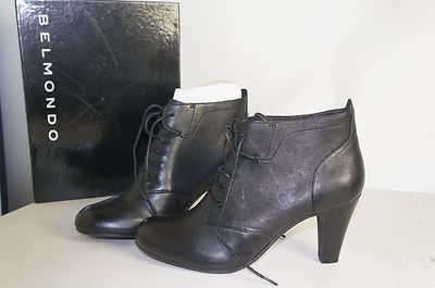 Belmondo boots black size 40 new leather everything must go!!!