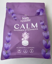 Body Restore Shower Steamers Aromatherapy -Dreamy Lavender Calm 15 Tablet