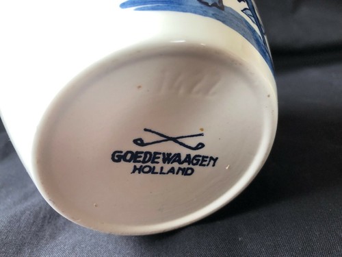 Antique DELFT - Goedewagen - Small Holland tobacco jar. Marked bottom - Picture 7 of 7