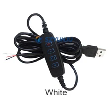 5V LED Dimmer USB Port Power Line With ON OFF Switch Adapter For LED Light Bulb