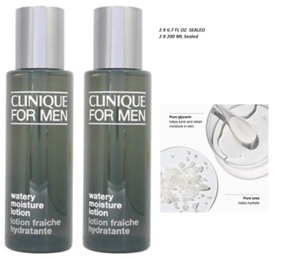 化粧水・ローション・トナー CLINIQUE FOR MEN Watery Moisture Lotion Clinique For Men Watery Moisture Lotion Duo 6.7 oz. X 2 SEALED Box