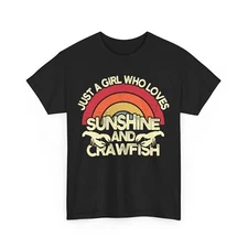 Crawfish Shirt, Just A Girl Who Loves Crawfish Sea Food Lovers Women Girls Tee
