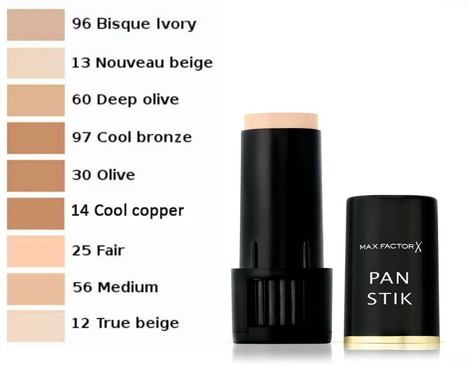 NEW Max Factor Pan Stik Foundation 9g  97 COOL BRONZE UK SELLER - Image 2 of 2