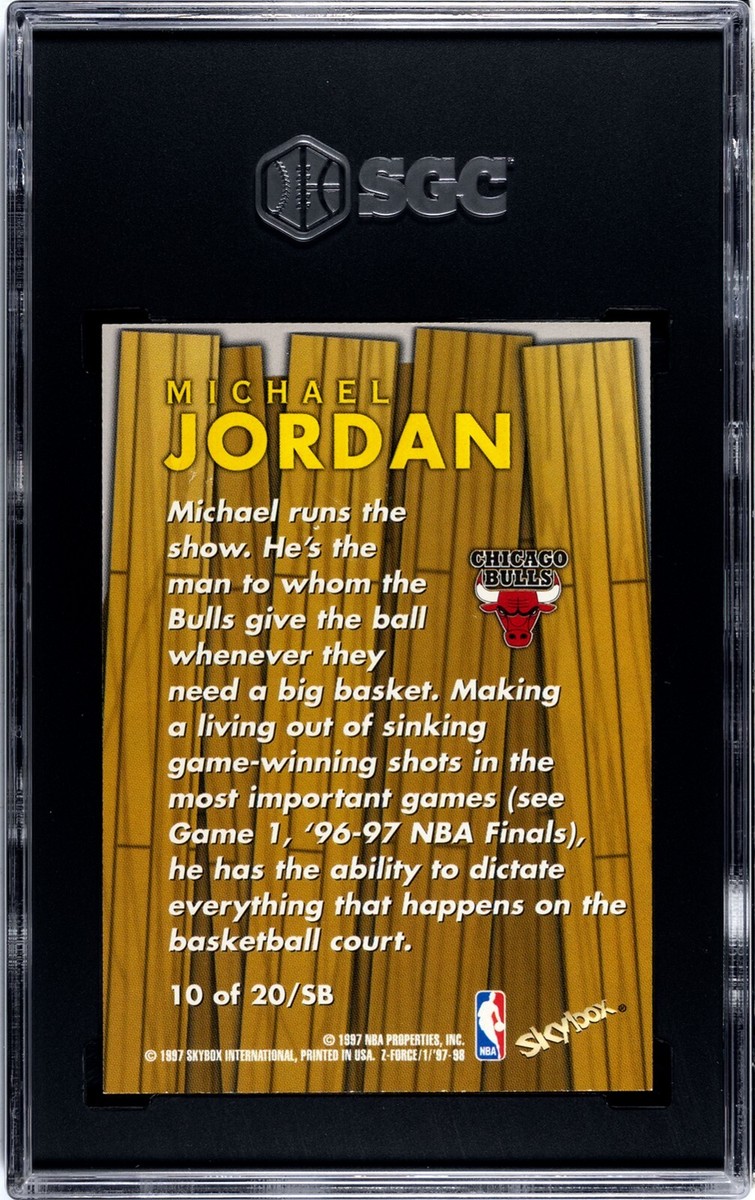 Michael Jordan 1997-98 Skybox Z-Force Super Boss Card #10SB