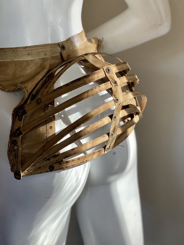 1870 ANTIQUE DEMI BUSTLE FOR PERIOD GOWN