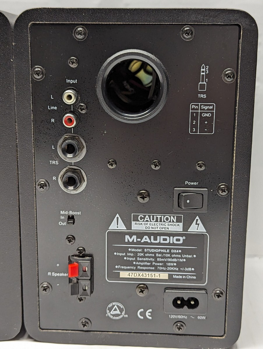 M-Audio Studiophile DX4 Studio Monitor Speakers Dented Tweeter