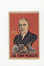 1933 R115 Jig Saw Nougat Confectionery President Warren Harding #29
