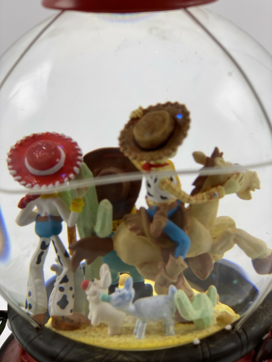 Disney Toy Story 2 Woody's Roundup Snow Globe Snow Dome Music Box