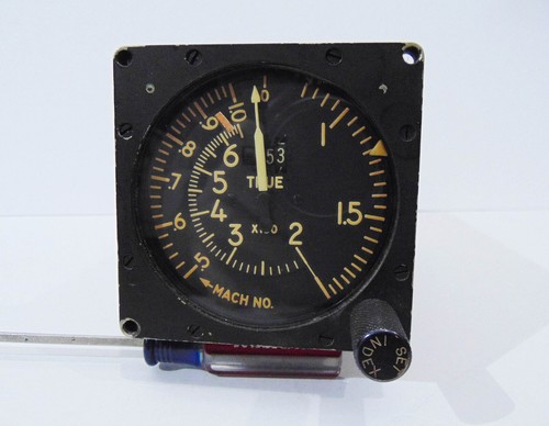 USAF Kollsman ME-1 Machmeter Airspeed Indicator Jet Aircraft Instrument ...