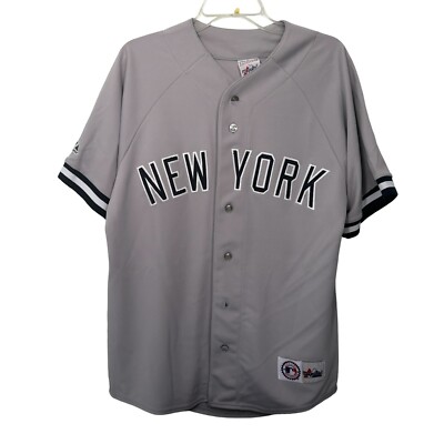 Deadstock New York Yankees VTG Majestic MLB Jersey Gray #6 Medium