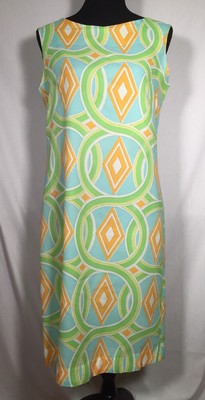 Vintage JOYCE Mod 60's 70's ''Crepe'' Sleeveless Dress Lightweight Summer 