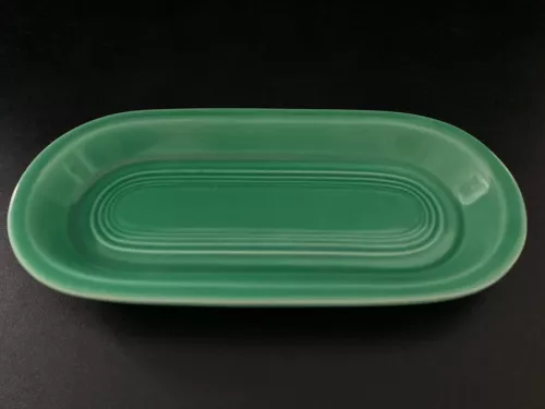 Vintage Original Fiesta HLO Fiestaware Utility Celery Bread Tray Original Green