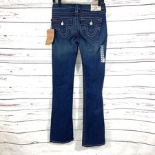True Religion Becky Jeans Women  s 26 Blue Classics Bootcut Low Rise Cotton Blend