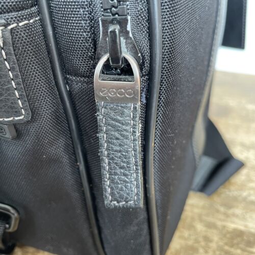 Ecco Bag Black Travel Messenger Laptop Detachable Strap - Picture 5 of 19