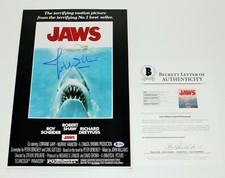 COMPOSER JOHN WILLIAMS SIGNED JAWS 12x18 MOVIE POSTER BECKETT COA BAS STAR WARS