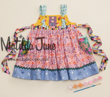 NEW Matilda Jane Platinum Pink Floral Call Me Crazy Knot Dress size 8 NWOT