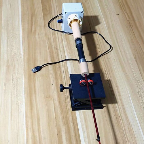Caña de pescar portátil de accionamiento eléctrico máquina de bobinado de construcción hágalo usted mismo herramienta de caña de pescar - Imagen 9 de 10