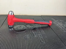 #ba199 NEW Snap-on HBBD16 16oz Dead Blow Ball Peen Hammer Cushion Soft Grip Red