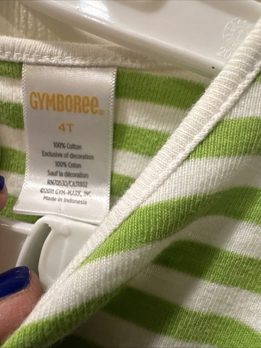 Gymboree Girl Striped Top Shirt Pantset 2-PC Set 4 4T - Picture 4 of 10